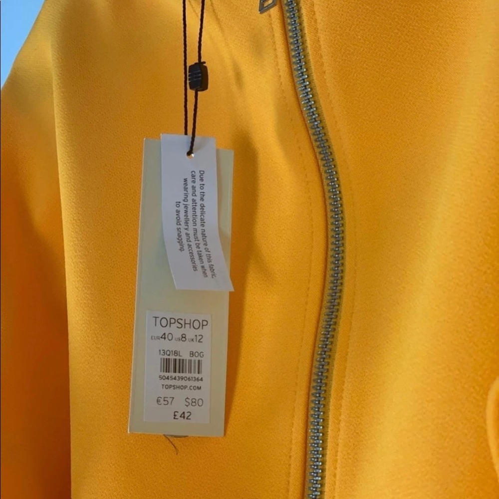 Topshop Orange Women’s Blouse. NWT. - Picture 3 of 3
